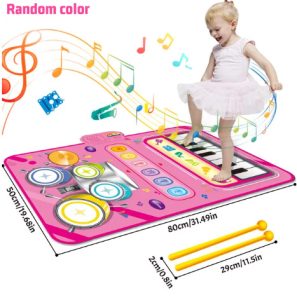 Juguete: Tapete Musical 2 en 1 – Piano y Batería Infantil