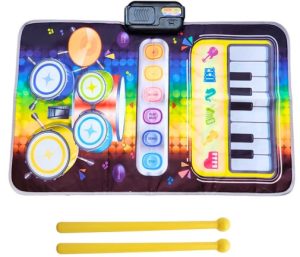 Juguete: Tapete Musical 2 en 1 – Piano y Batería Infantil