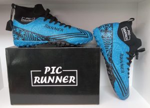 Storm blue caña alta con media autoajustable