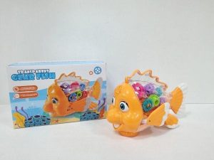 Juguete: pez interactivo con luz y movimiento