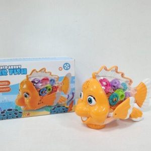 Juguete: pez interactivo con luz y movimiento