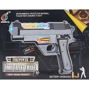 Juguete: pistola realista con luz y sonido